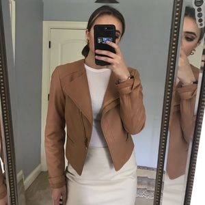 Michael Kors Tan Leather Jacket